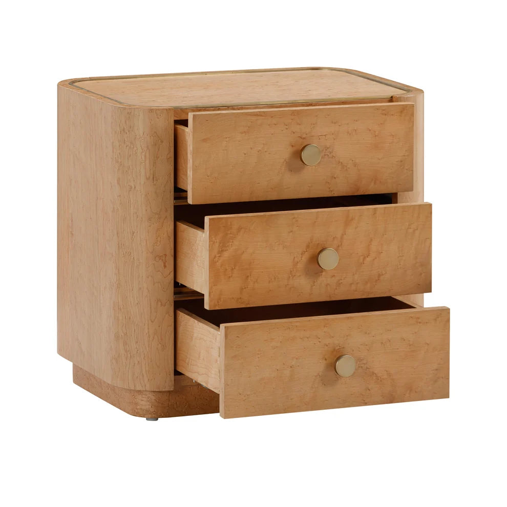 Abigail 3-Drawer Nightstand