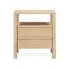 Tyra Ash 2-Drawer Nightstand - Natural