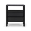 Tyra Ash 2-Drawer Nightstand - Black