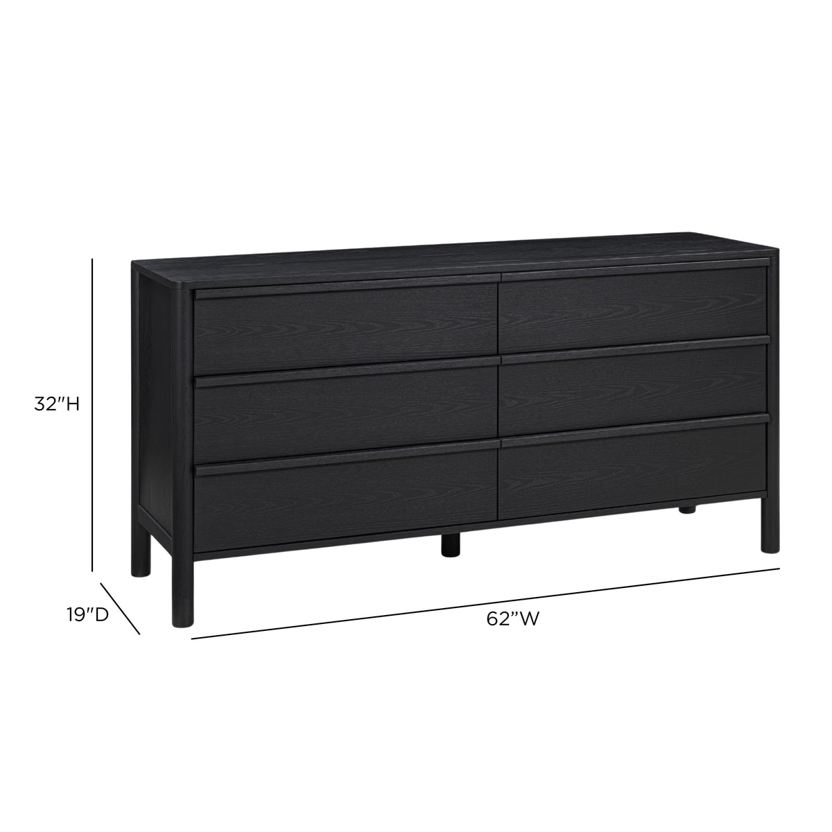 Tyra Ash 6-Drawer Dresser - TOV-B55019