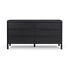 Tyra Ash 6-Drawer Dresser - Black