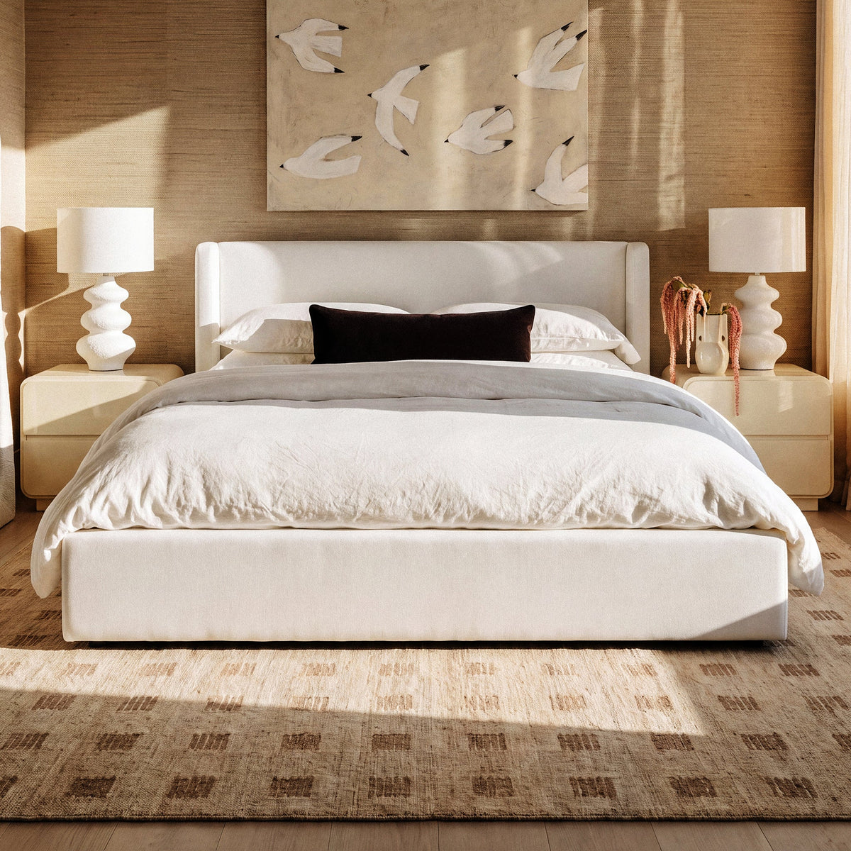 Harmony Performance Chenille Storage Bed - TOV-B69443