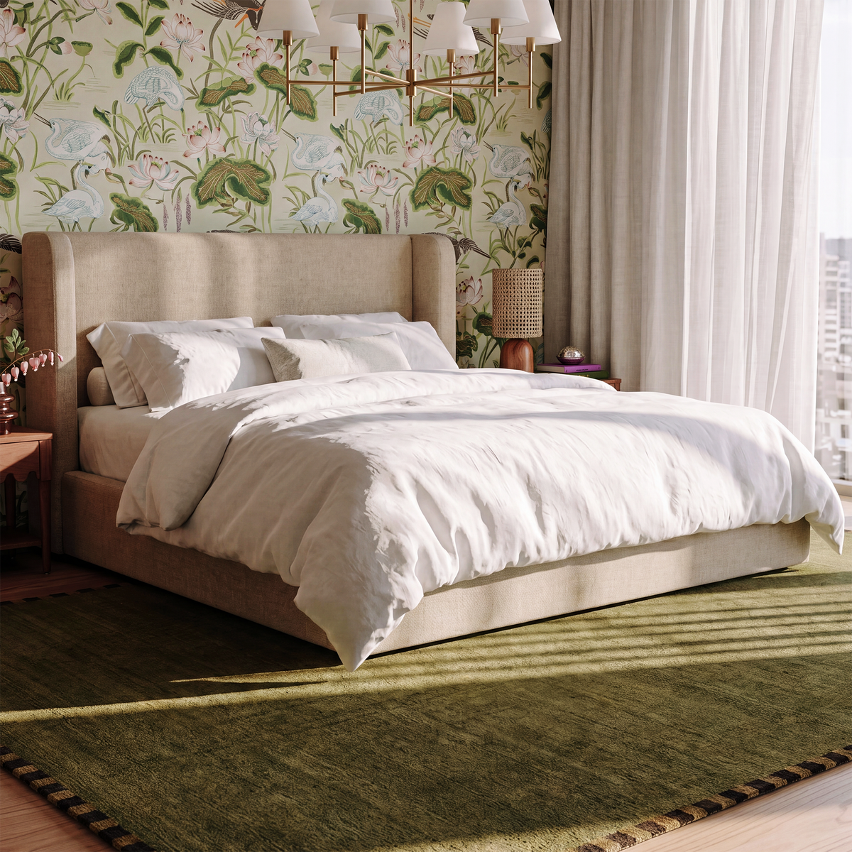 Harmony Performance Chenille Storage Bed - TOV-B69445