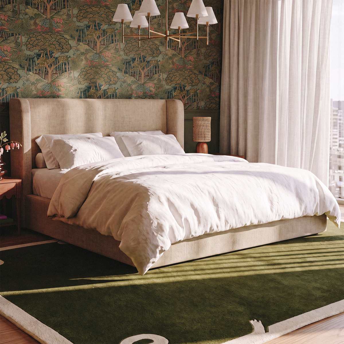 Harmony Performance Chenille Storage Bed - TOV-B69445