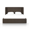 Harmony Performance Chenille Storage Bed - Chocolate Brown / Queen