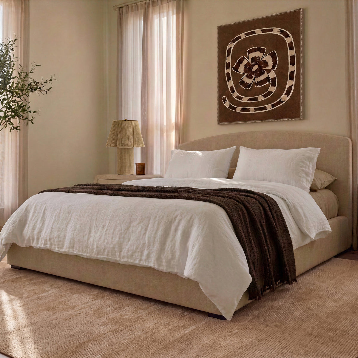 Leah Performance Chenille Bed - TOV-B69452