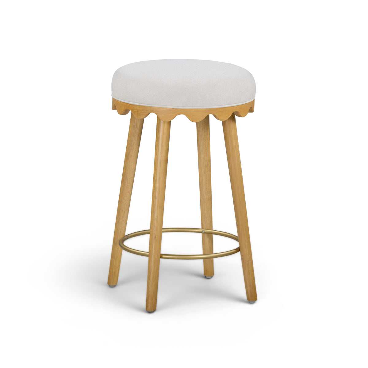 Oodle Performance Vegan Mohair Bar and Counter Stool - TOV-D54969