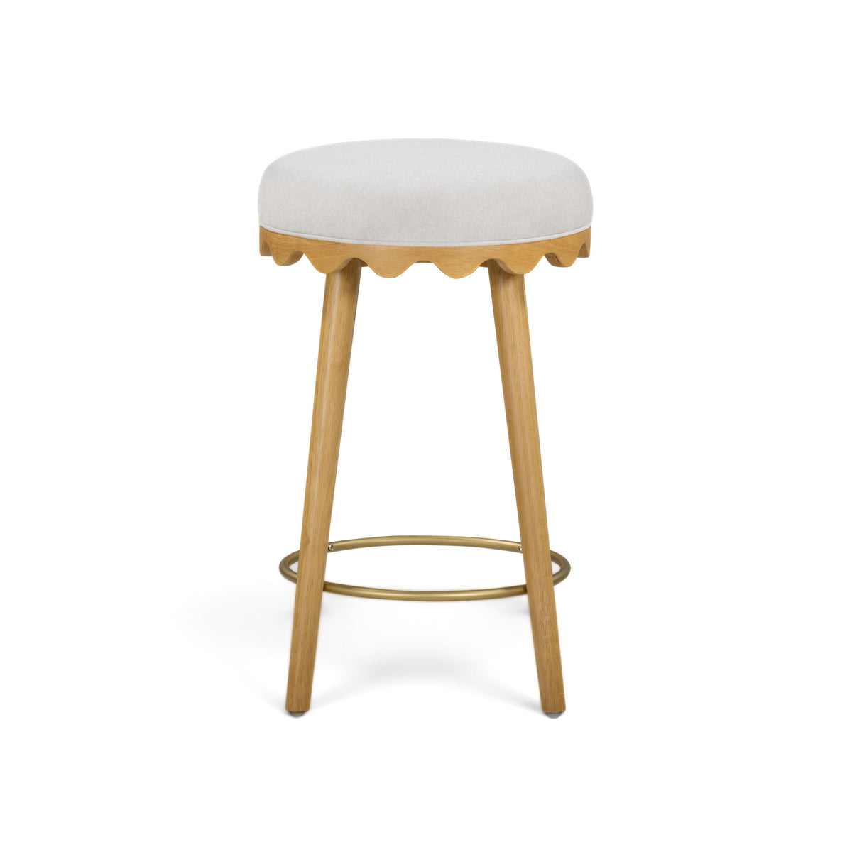 Oodle Performance Vegan Mohair Bar and Counter Stool - TOV-D54969