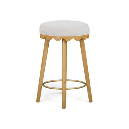 Oodle Performance Vegan Mohair Bar and Counter Stool - TOV-D54969