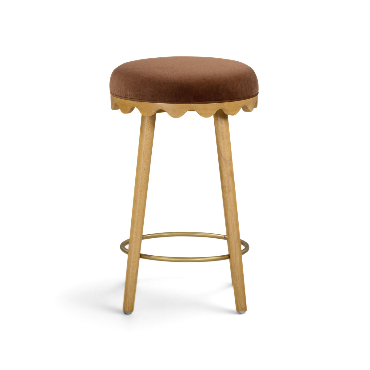 Oodle Performance Vegan Mohair Bar and Counter Stool - TOV-D54970