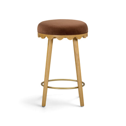 Oodle Performance Vegan Mohair Bar and Counter Stool - TOV-D54970