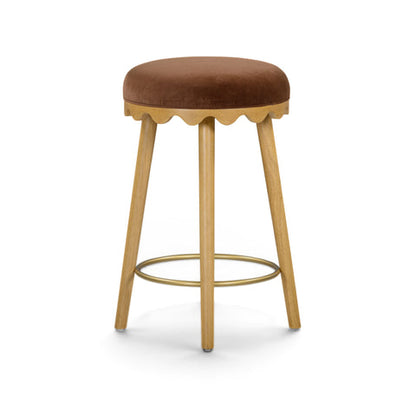 Oodle Performance Vegan Mohair Bar and Counter Stool - TOV-D54970