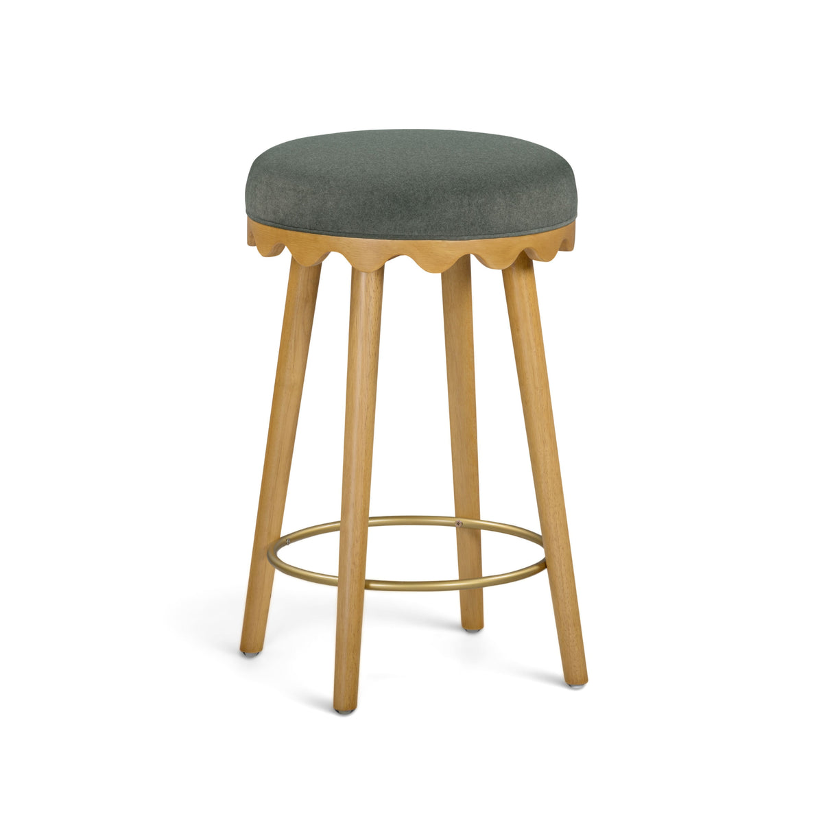 Oodle Performance Vegan Mohair Bar and Counter Stool - TOV-D54971