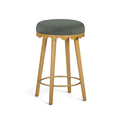 Oodle Performance Vegan Mohair Bar and Counter Stool - TOV-D54971