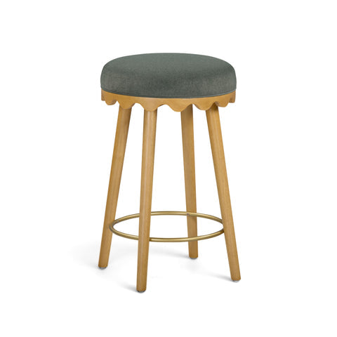 Oodle Performance Vegan Mohair Bar and Counter Stool - TOV-D54971