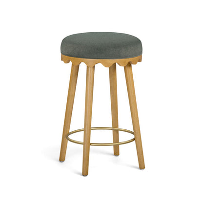 Oodle Performance Vegan Mohair Bar and Counter Stool - TOV-D54971