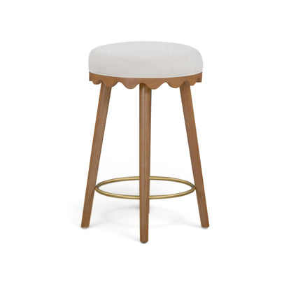 Oodle Performance Vegan Mohair Bar and Counter Stool - TOV-D54972