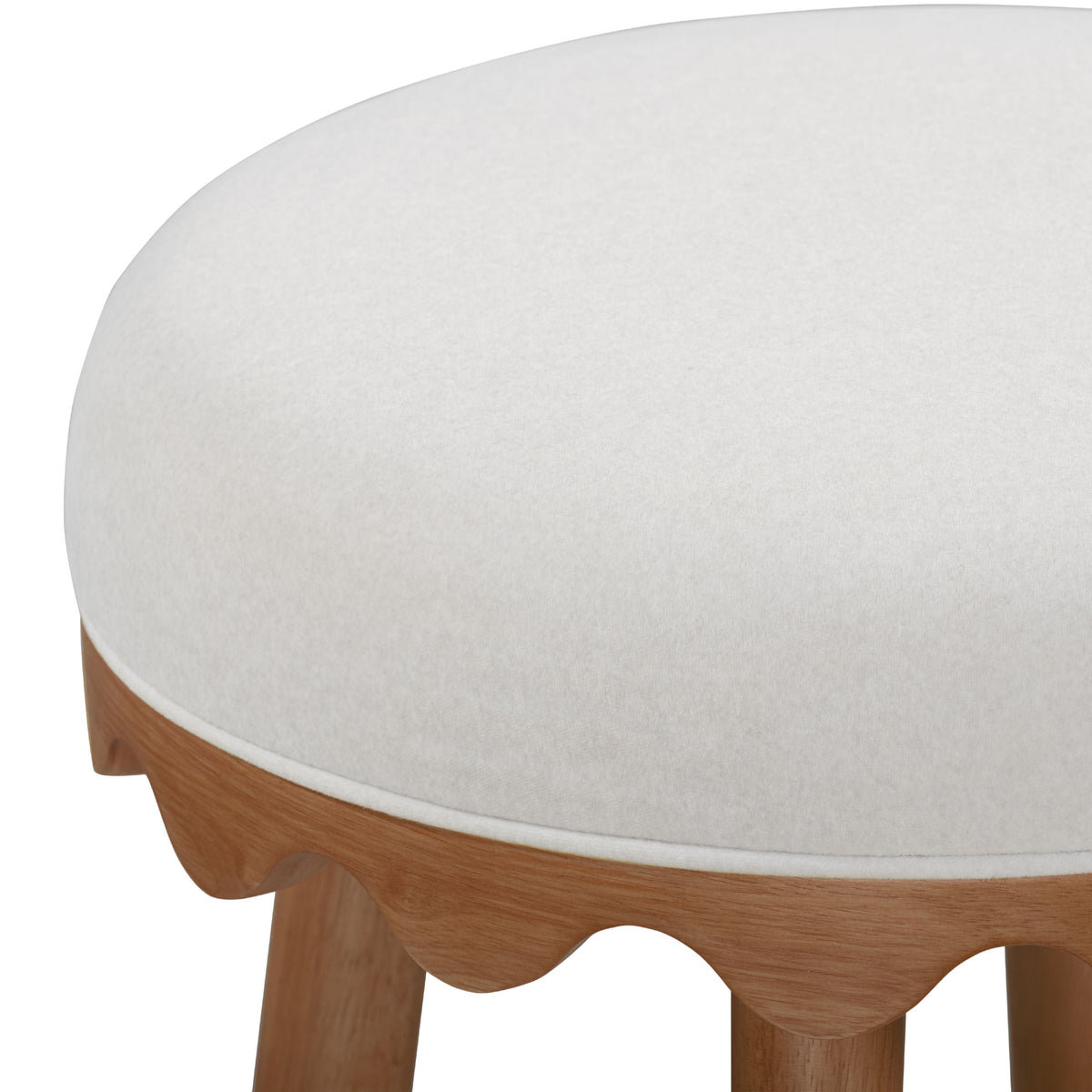 Oodle Performance Vegan Mohair Bar and Counter Stool - TOV-D54972