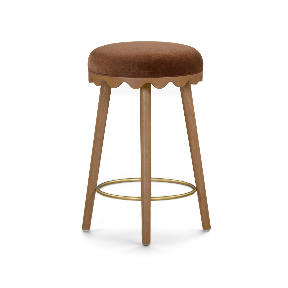 Oodle Performance Vegan Mohair Bar and Counter Stool - TOV-D54973