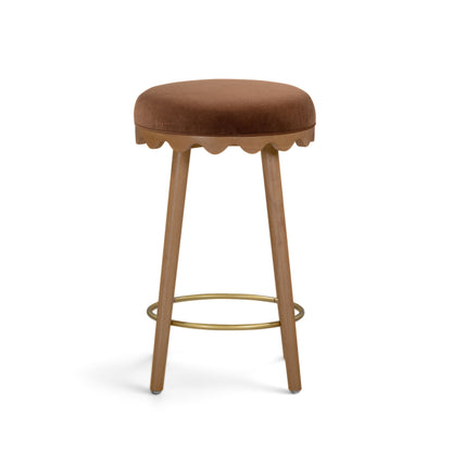 Oodle Performance Vegan Mohair Bar and Counter Stool - TOV-D54973