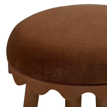Oodle Performance Vegan Mohair Bar and Counter Stool - TOV-D54973