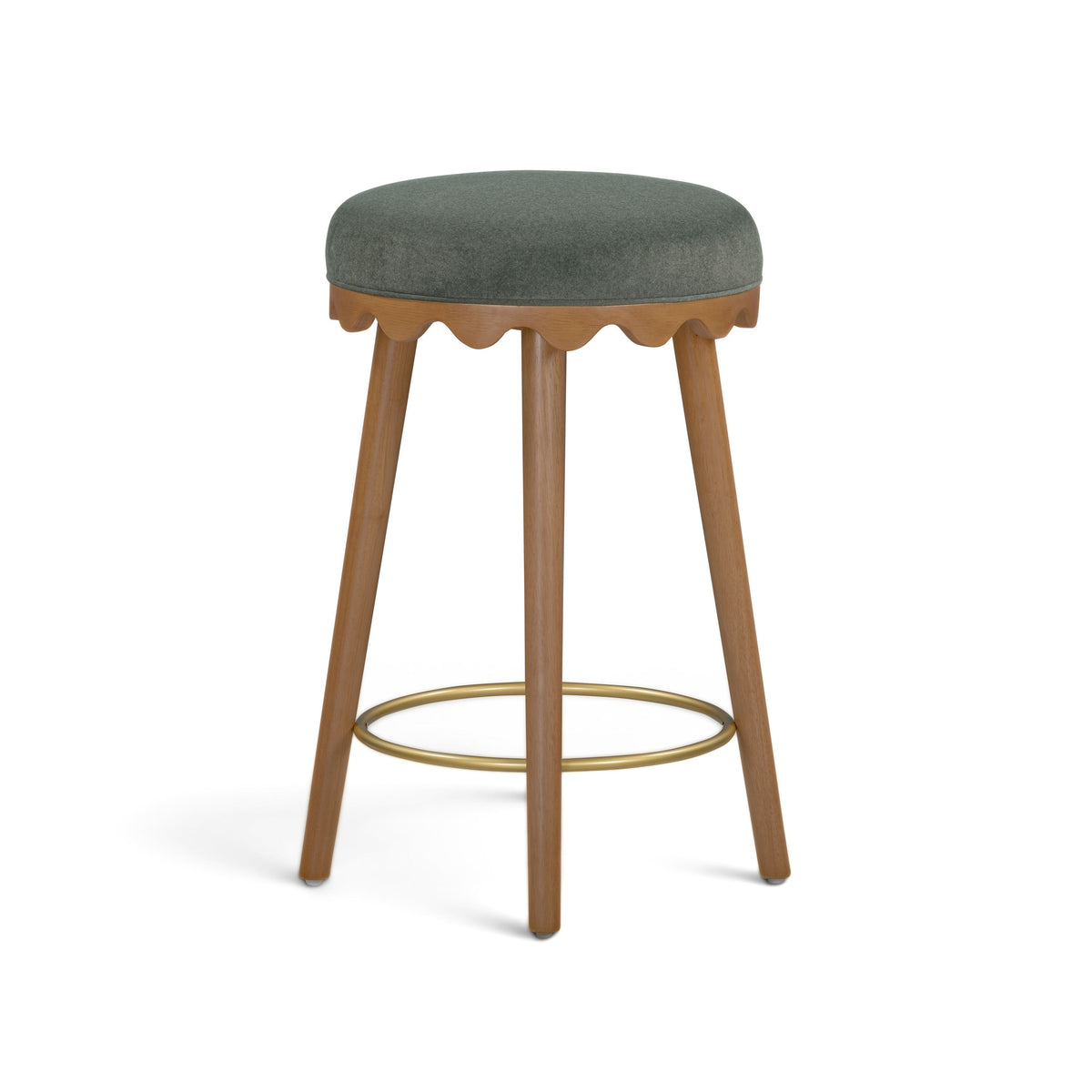 Oodle Performance Vegan Mohair Bar and Counter Stool - TOV-D54974