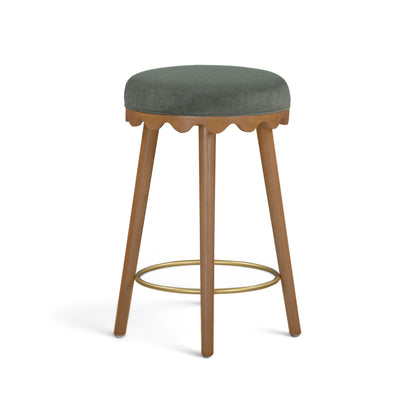 Oodle Performance Vegan Mohair Bar and Counter Stool - TOV-D54974