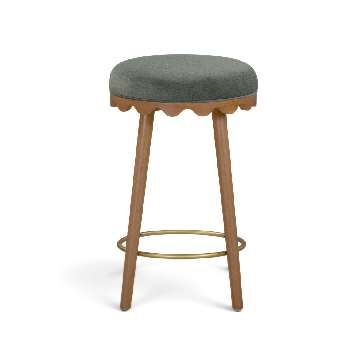 Oodle Performance Vegan Mohair Bar and Counter Stool - TOV-D54974