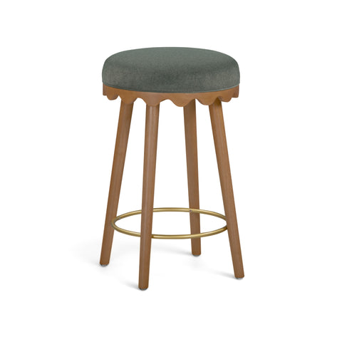 Oodle Performance Vegan Mohair Bar and Counter Stool - TOV-D54974