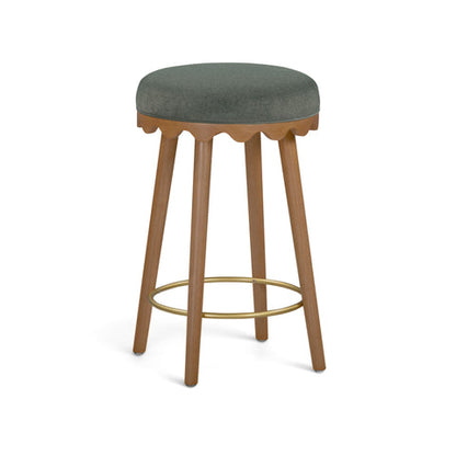 Oodle Performance Vegan Mohair Bar and Counter Stool - TOV-D54974