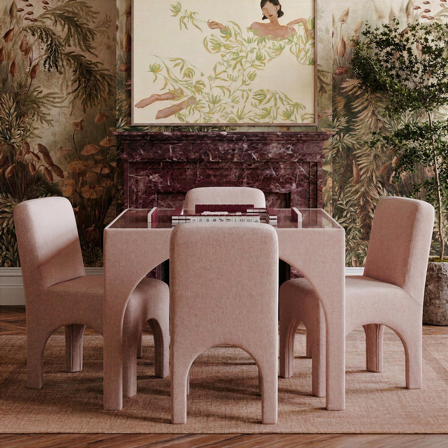Tomlin Performance Chenille Dining Chair - TOV-D55113