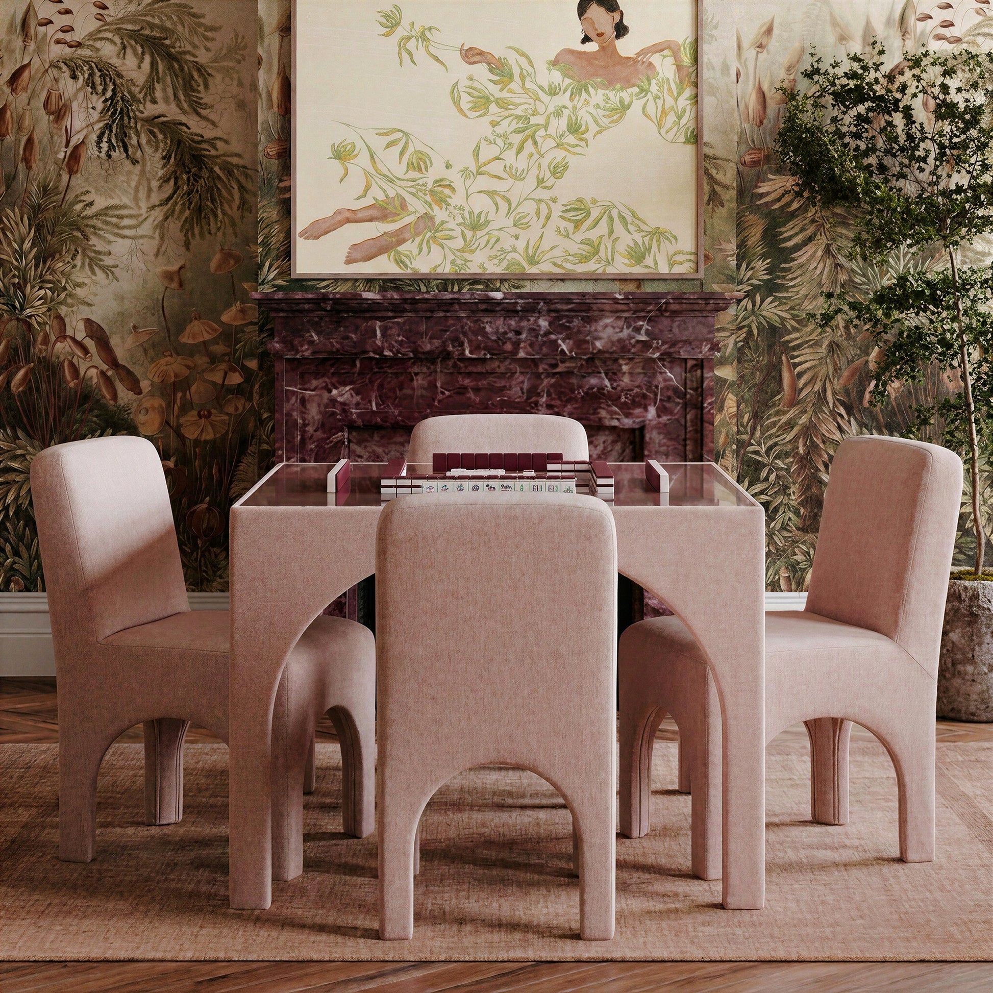Tomlin Performance Chenille Dining Chair - TOV-D55113
