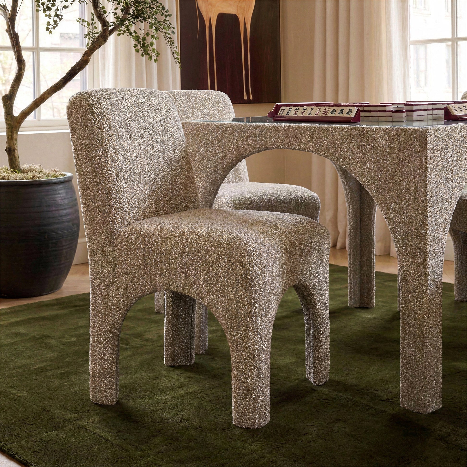 Tomlin Performance Chenille Dining Chair - TOV-D55116
