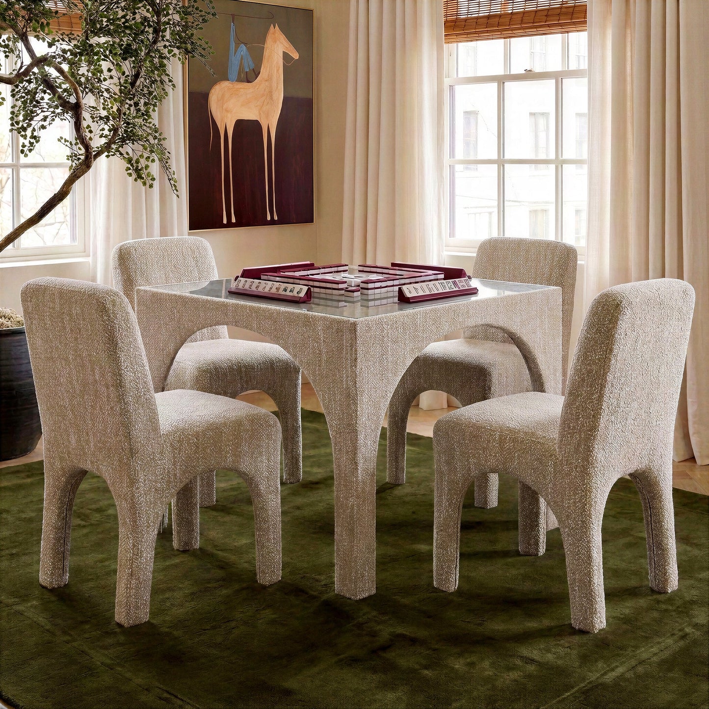 Tomlin Performance Chenille Dining Chair - TOV-D55116