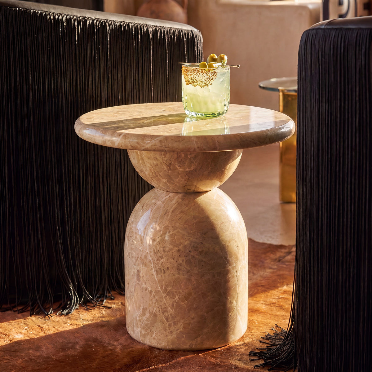 Cynthia Concrete Indoor/Outdoor Side Table - TOV-OC54978