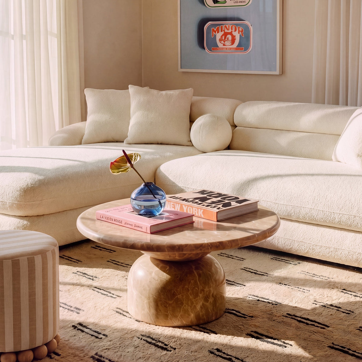 Cynthia Concrete Indoor/Outdoor Coffee Table - TOV-OC54979