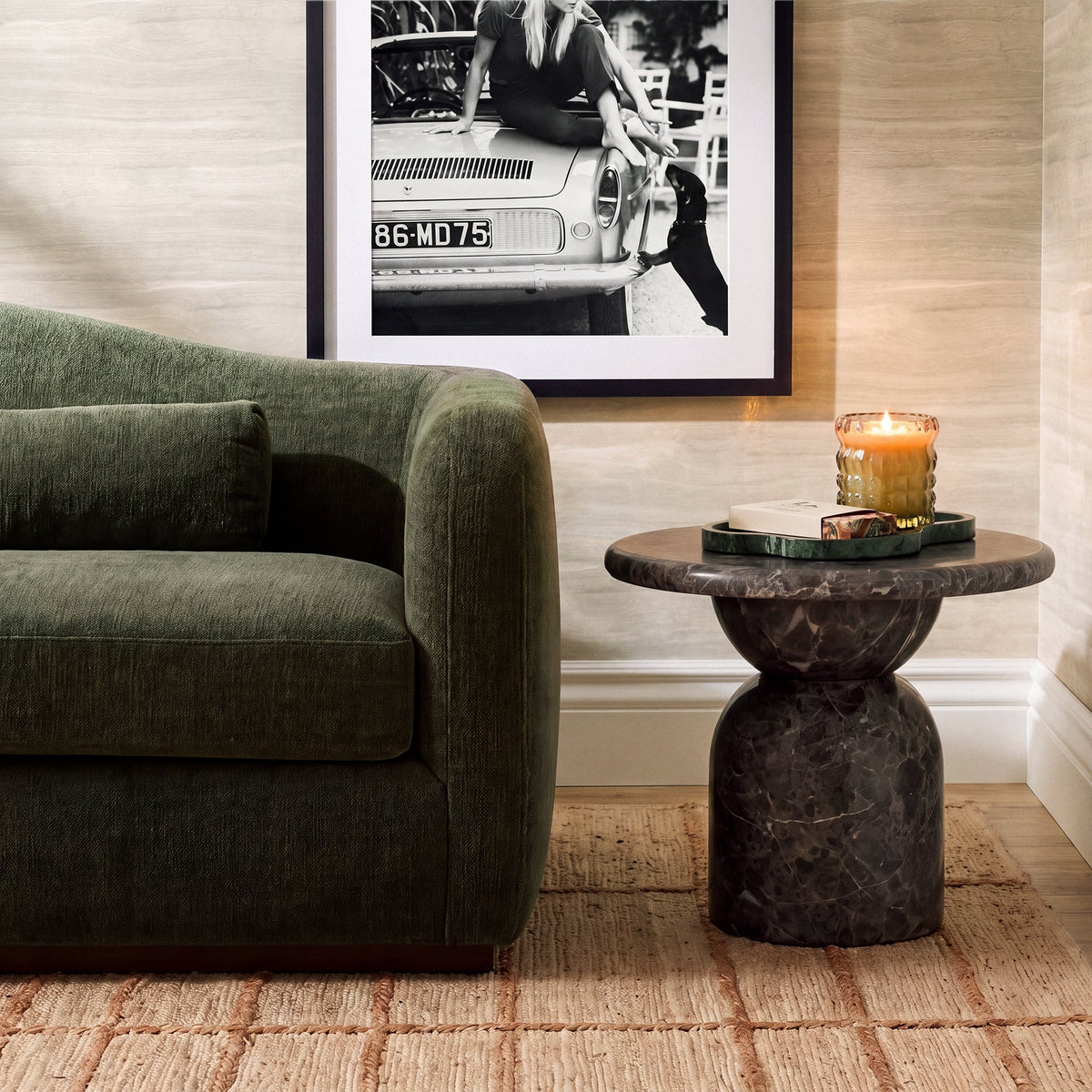Cynthia Concrete Indoor/Outdoor Side Table - TOV-OC54981