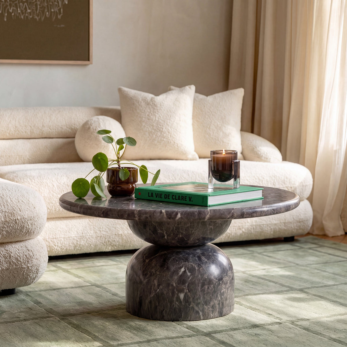 Cynthia Concrete Indoor/Outdoor Coffee Table - TOV-OC54982
