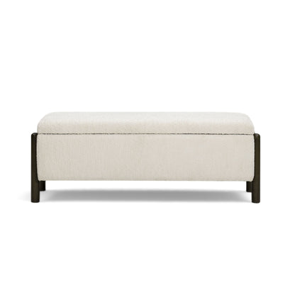 Abby Nubby Fabric Storage Bench - TOV-OC55020
