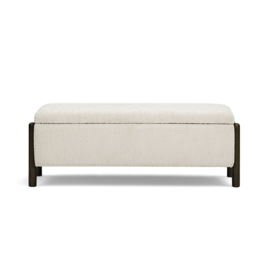 Abby Nubby Fabric Storage Bench - TOV-OC55020