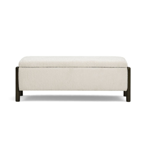 Abby Nubby Fabric Storage Bench - TOV-OC55020