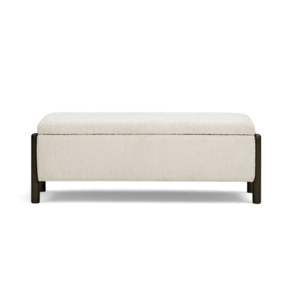 Abby Nubby Fabric Storage Bench - TOV-OC55020