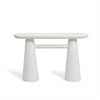 Baila Glossy Lacquer Console Table - Cream
