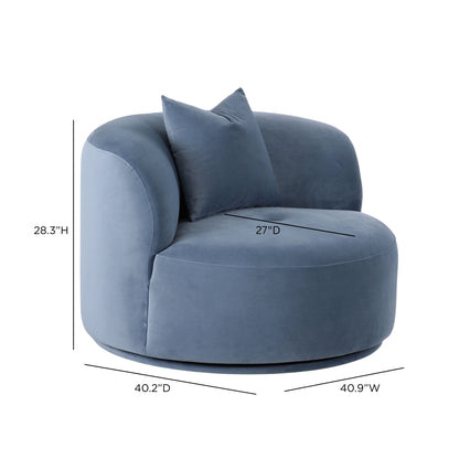 Fickle Swivel Accent Chair - TOV-S69472