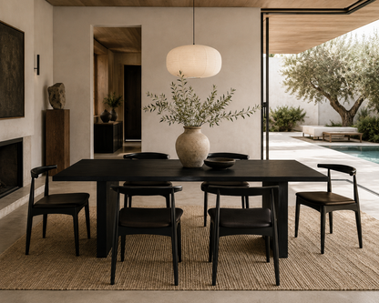 Adams Dining Chair (Black Cushion)