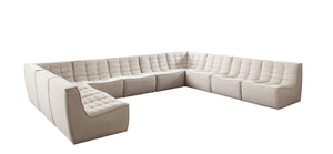 10 Pc Sectional (2 Corners / 8 Armless)