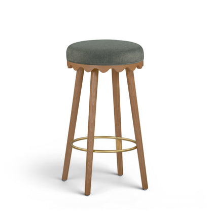 Oodle Performance Vegan Mohair Bar and Counter Stool - TOV-D54968