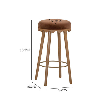 Oodle Performance Vegan Mohair Bar and Counter Stool - TOV-D54967