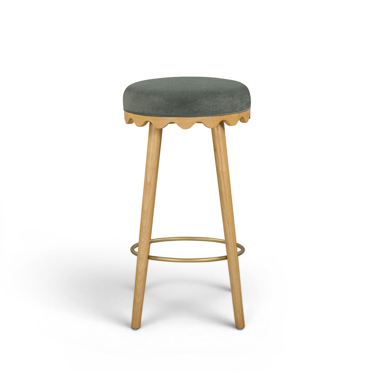 Oodle Performance Vegan Mohair Bar and Counter Stool - TOV-D54965