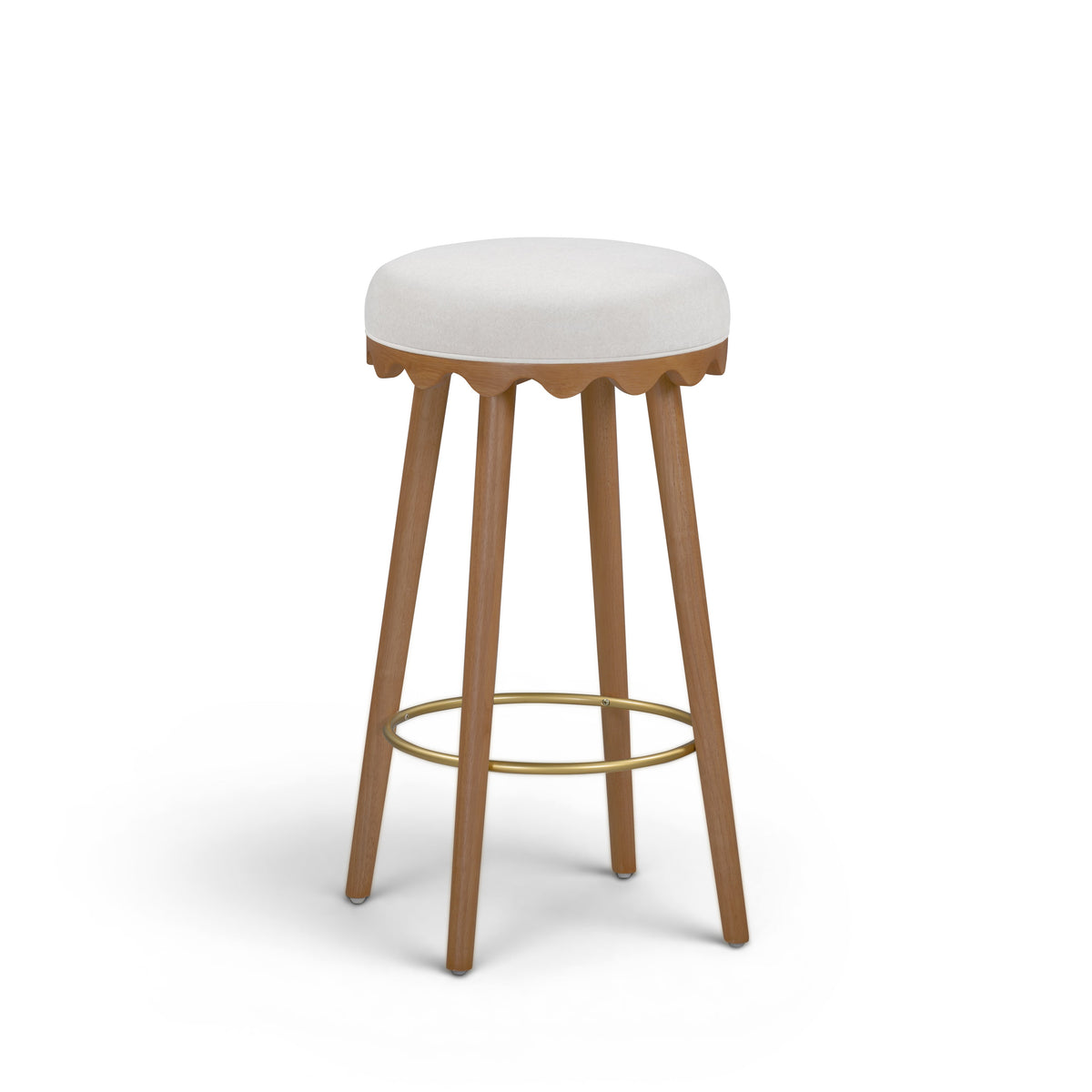 Oodle Performance Vegan Mohair Bar and Counter Stool - TOV-D54966